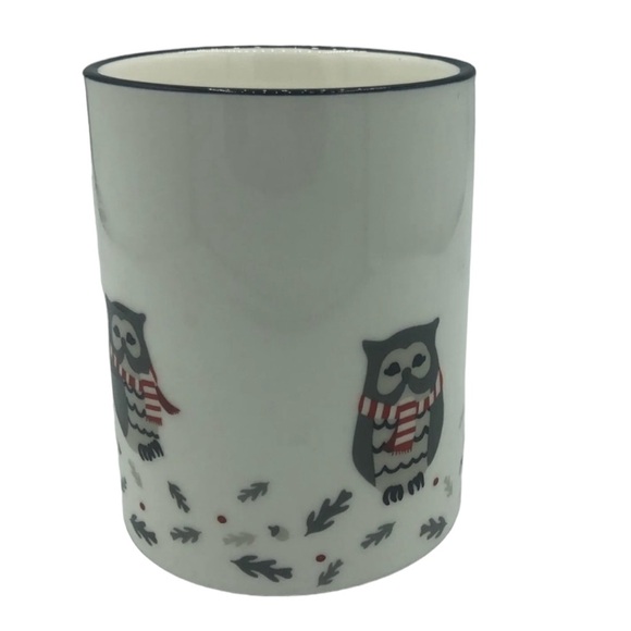 Martha Stewart Collection for Macy's Winter Owl Coffee Mug - Picture 2 of 7